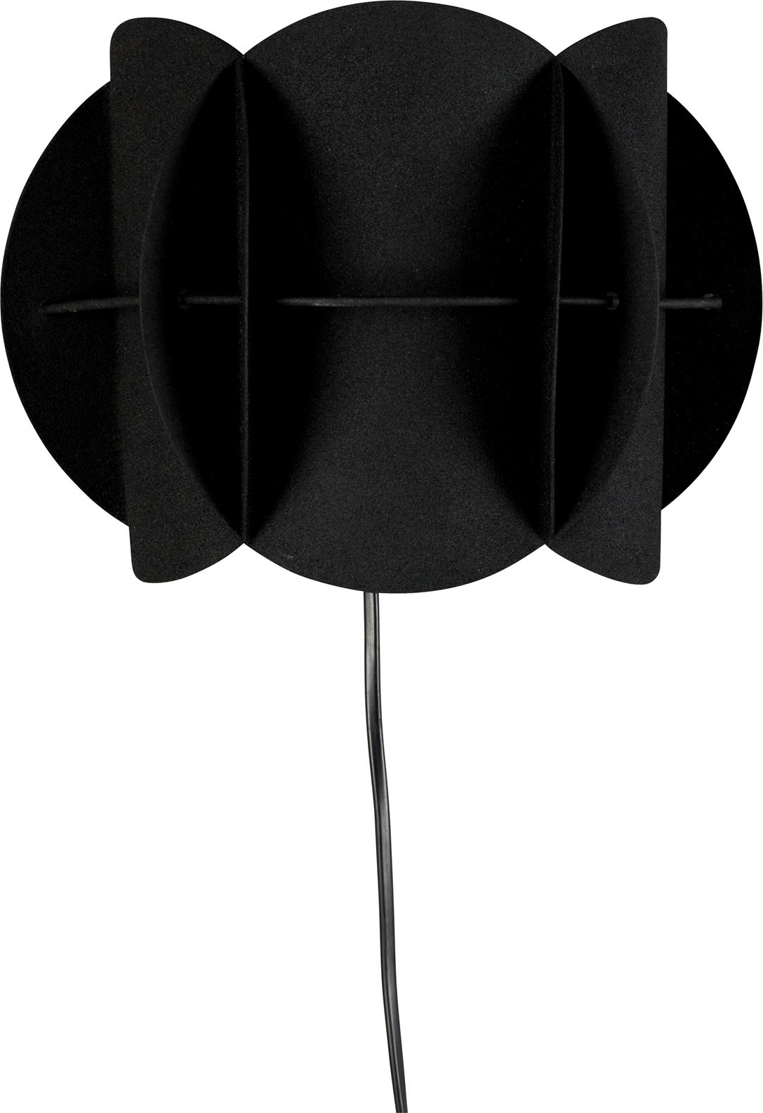Væglampe Dutchbone Corridor kulsort harpiks 19Ã27Ã135 cm mid-century design