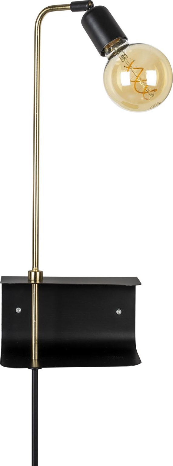 Væglampe Dutchbone Shaw antracit jern med vippefunktion justerbar læselampe H68xB11xL20 cm