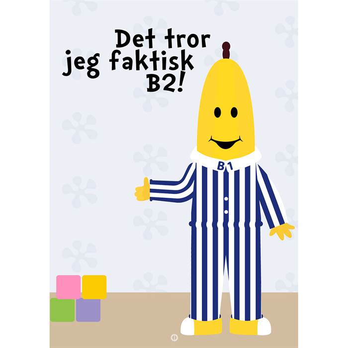 Citatplakat "Det tror jeg faktisk" plakat - 30x42 cm  : Erling Christensen Møbler