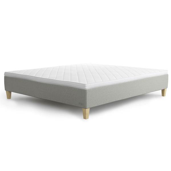 Jensen Diplomat Nordic Seamless boksmadras - 160x200 cm - Grå : Erling Christensen Møbler