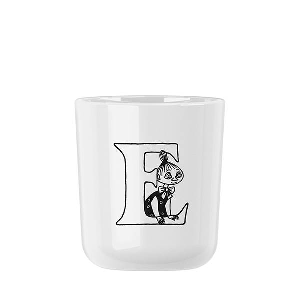 Rig-Tig Moomin ABC kop 0,2 l  - Moomin white - E  : Erling Christensen Møbler