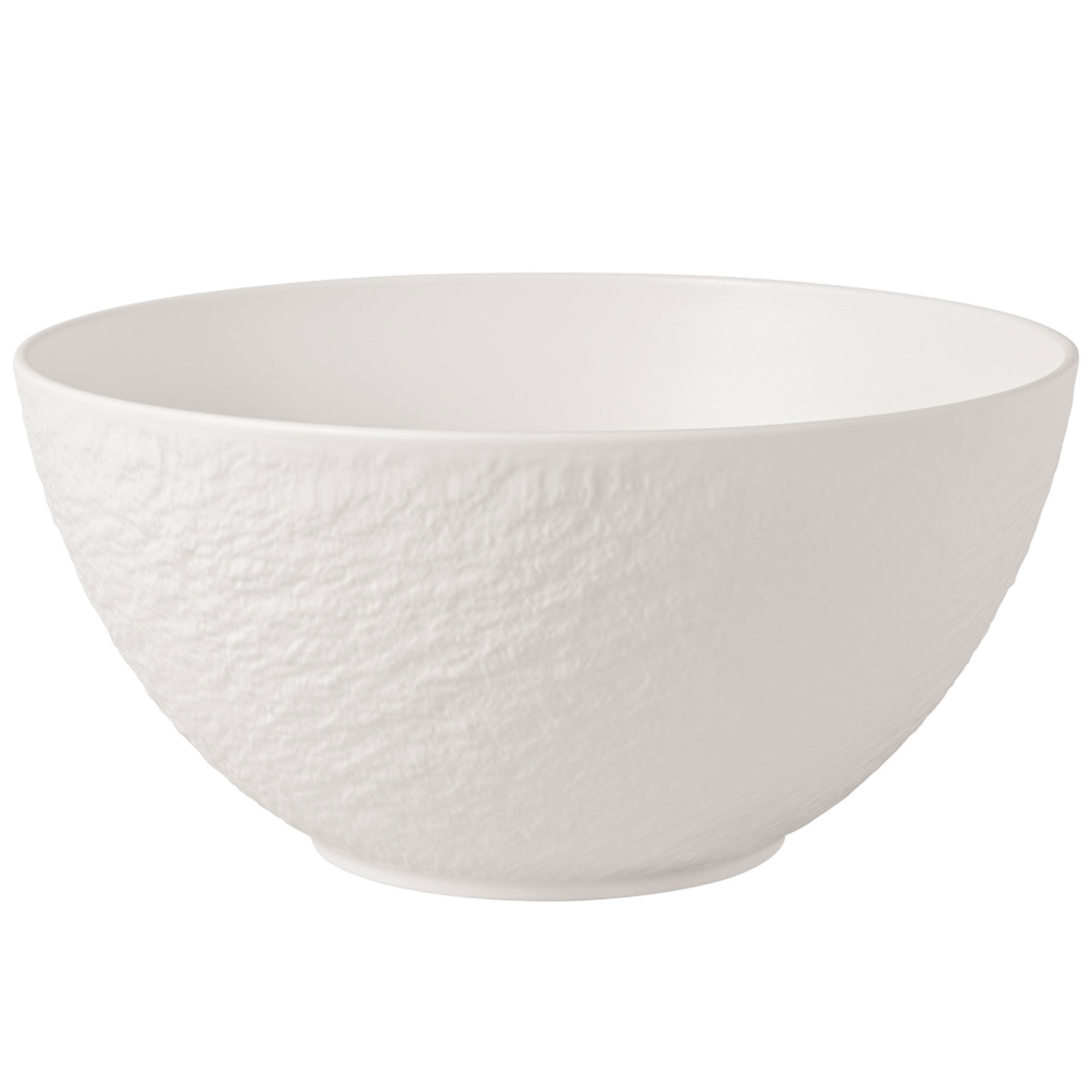 Villeroy & Boch Manufacture Rock Blanc Salatskål Ø24 cm, hvid