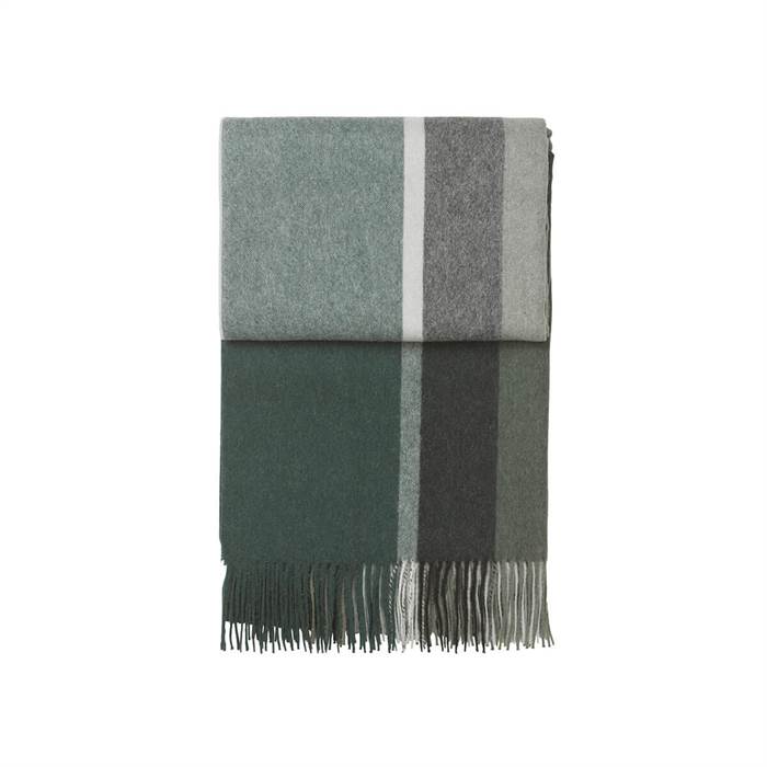 Elvang Manhattan plaid - Evergreen - 130 x 200 cm  : Erling Christensen Møbler