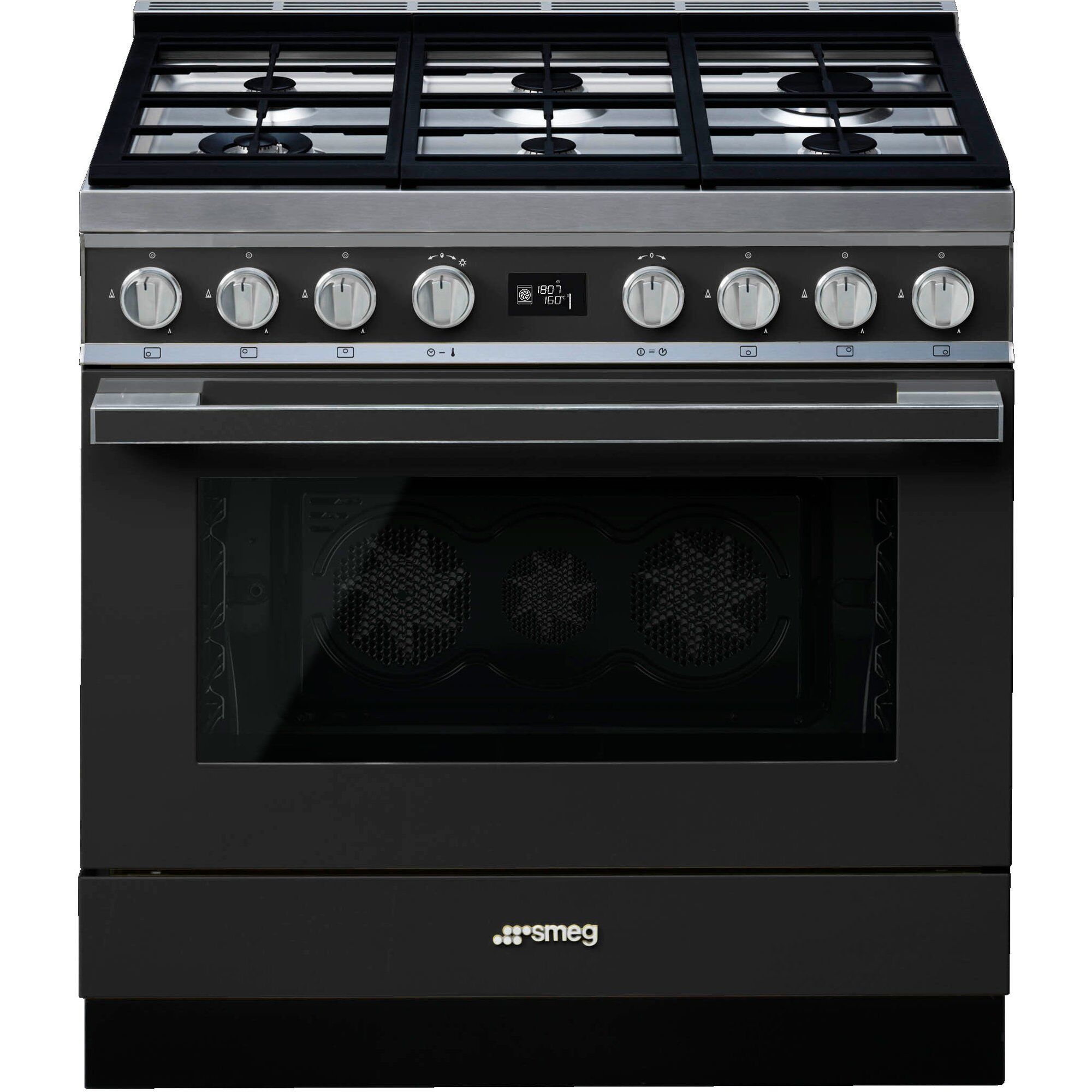 Smeg CPF9GPAN Portofino gaskomfur, antracit