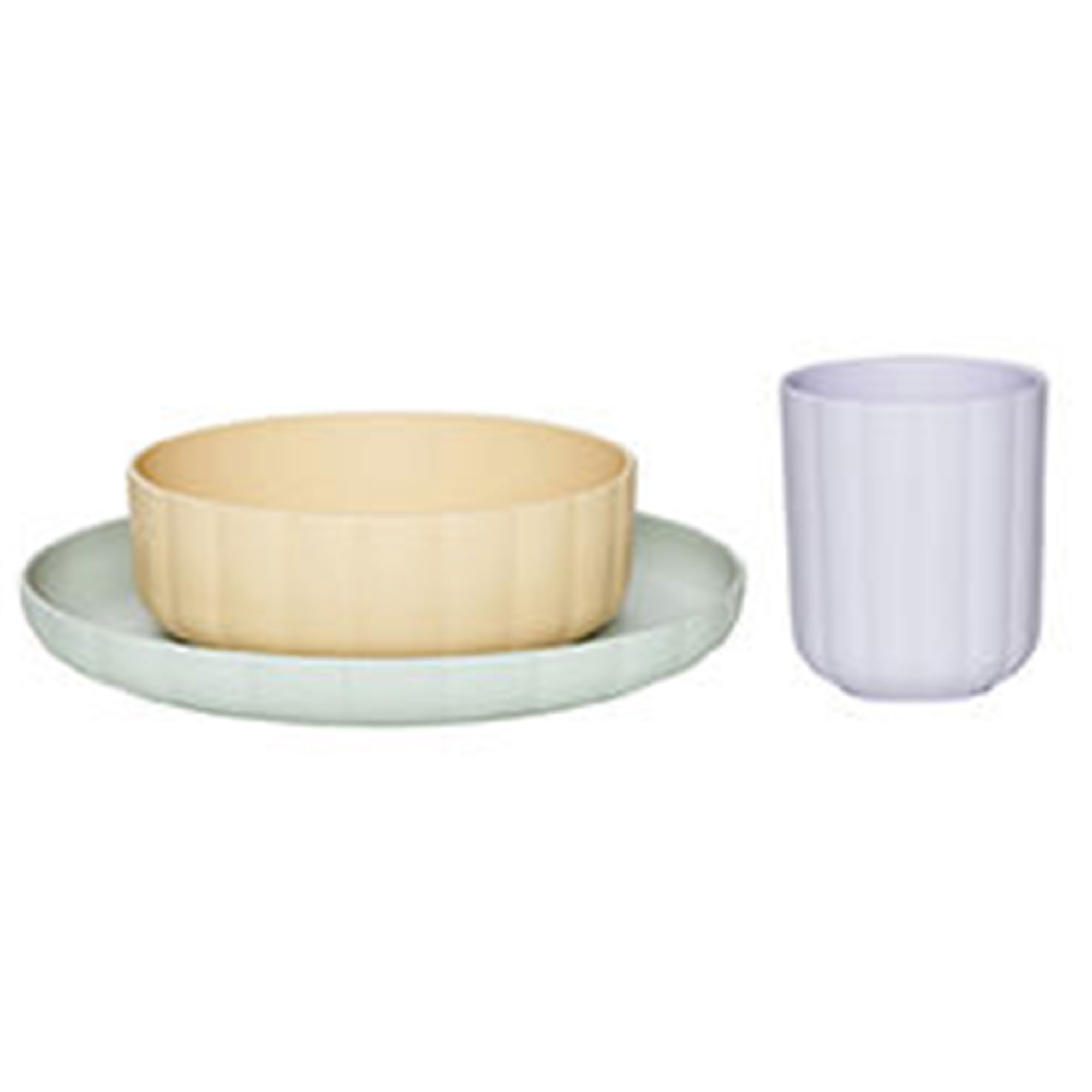 OYOY Mini Pullo børneservice 2-dele, mint/lavendel