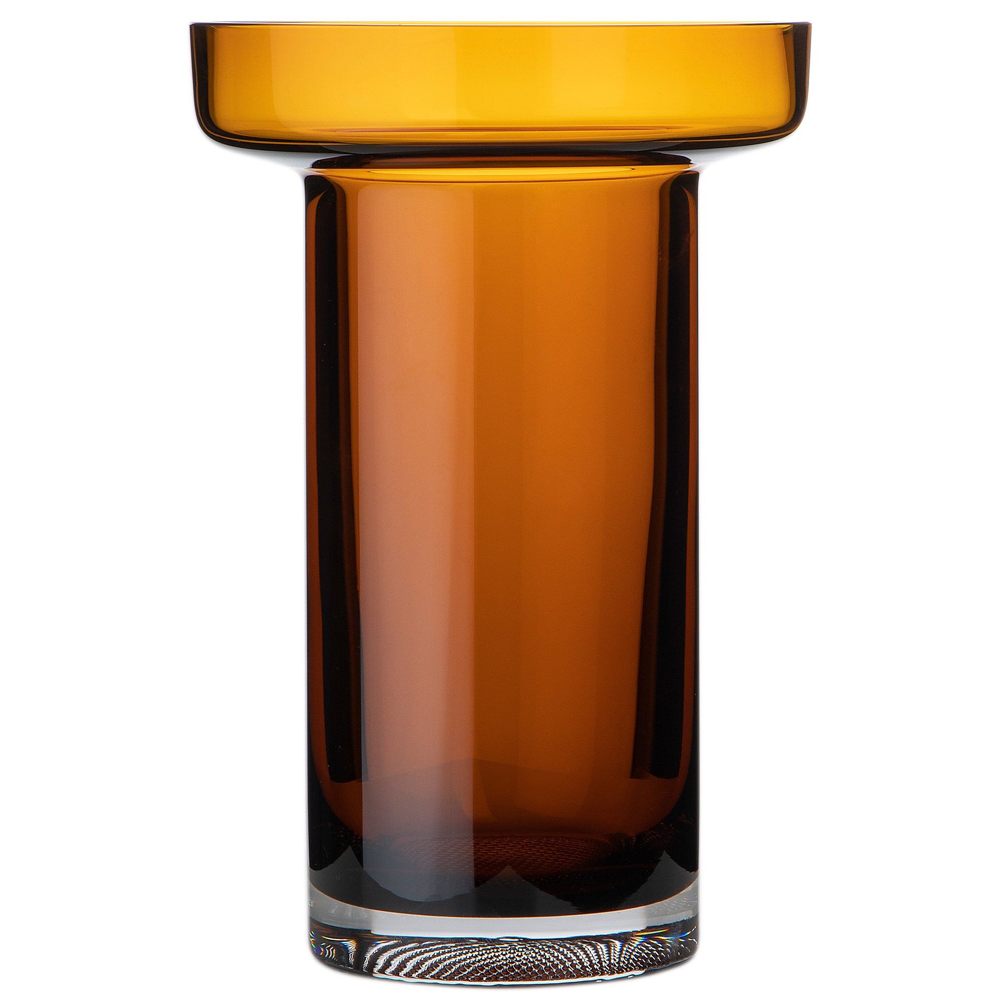 Kosta boda Limelight rose vase 23 cm, amber