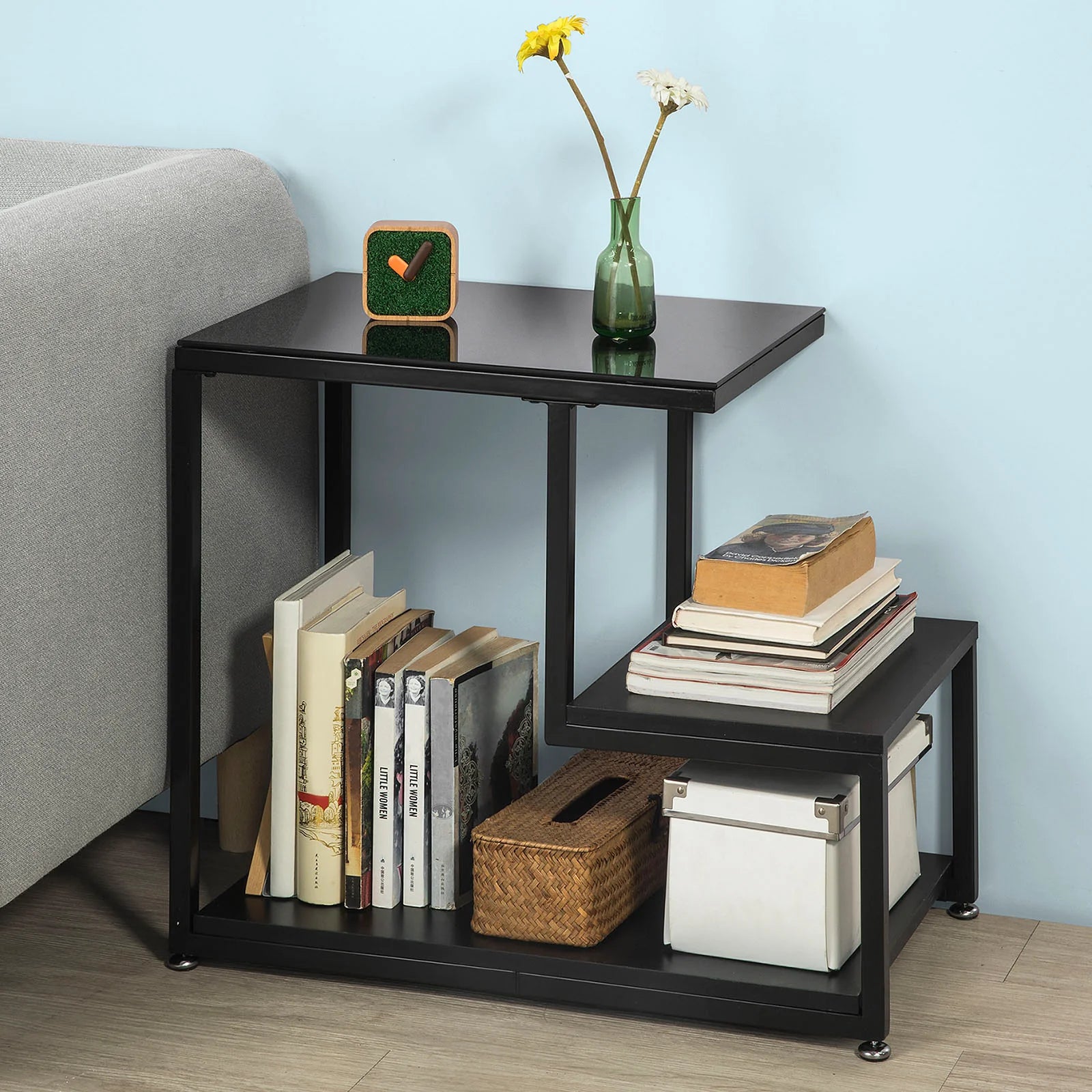 Moderne sidebord i sort, B65 x D35 x H55 cm