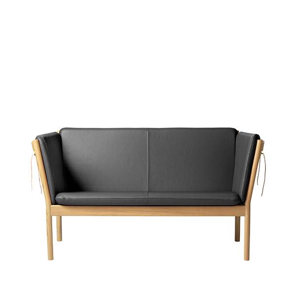 FDB Møbler - J148 2 pers. sofa - Sort læder  : Erling Christensen Møbler