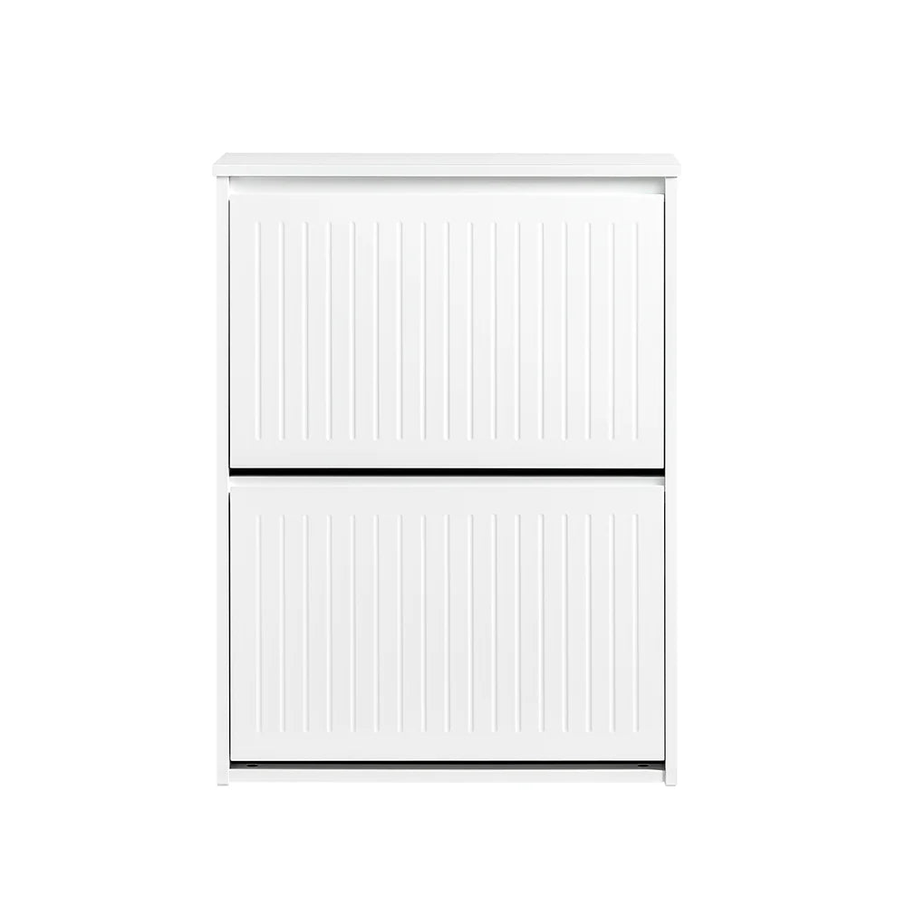 Moderne skoskab, 26x81x61 cm, hvid