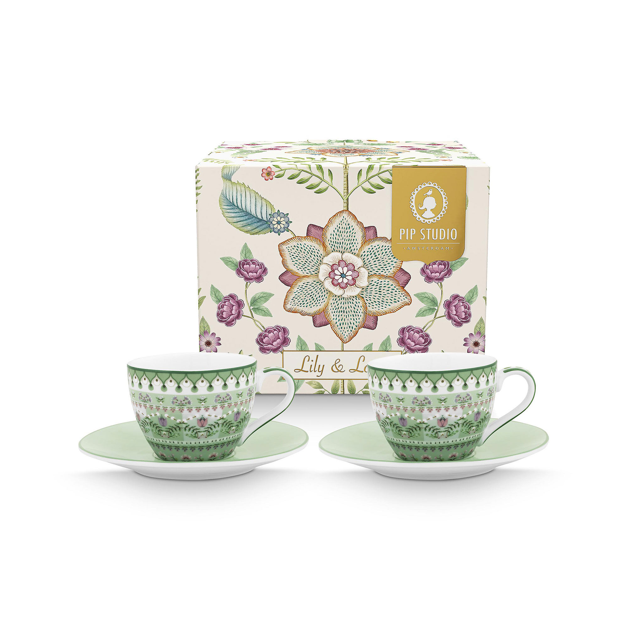 PIP Studio Lily & Lotus espressokop 120 ml 2-pak