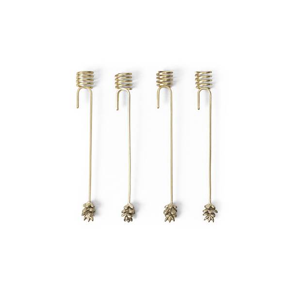 Ferm Living Forest Christmas Tree Candle Holders - Brass  : Erling Christensen Møbler