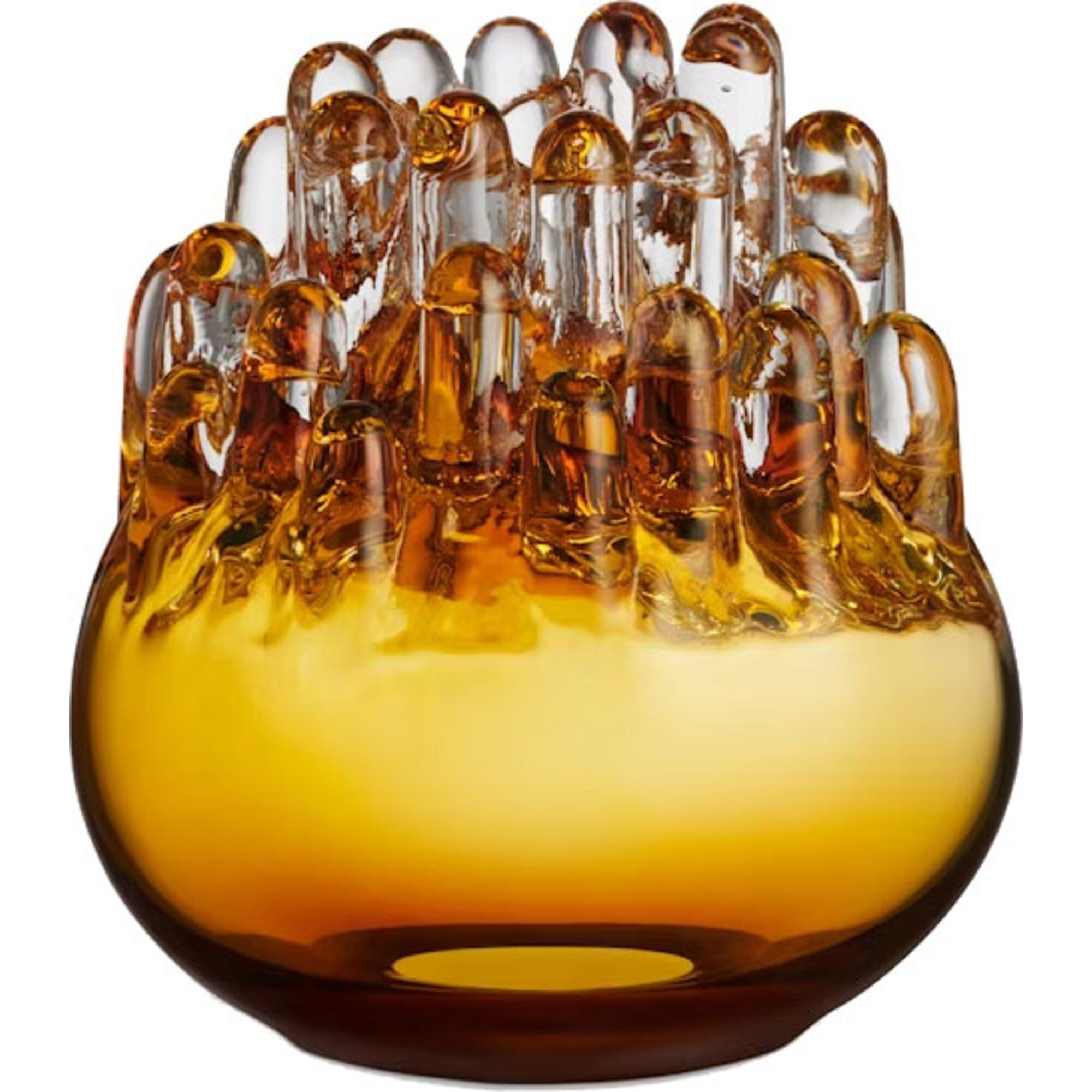 Kosta boda Polar lyslygte 20 cm, amber