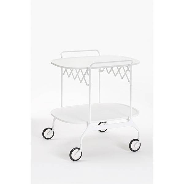 Kartell Gastone rullebord - hvid  : Erling Christensen Møbler
