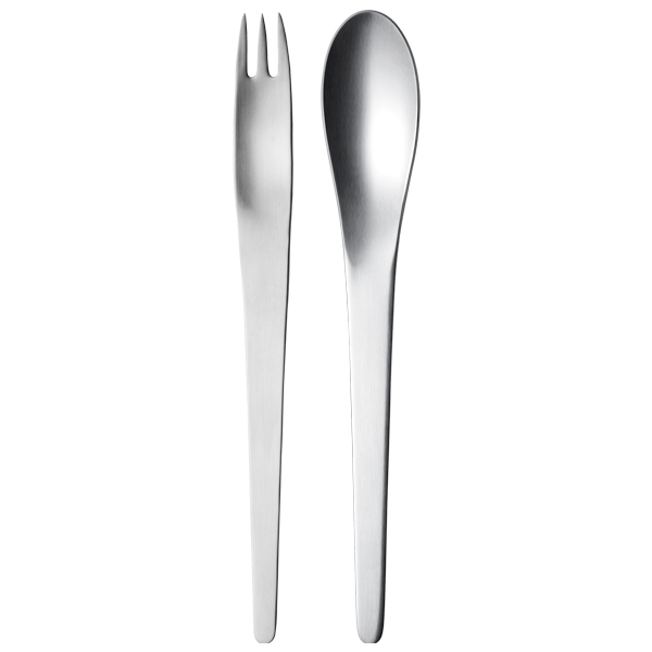 Georg Jensen Arne Jacobsen salatbestik  : Erling Christensen Møbler