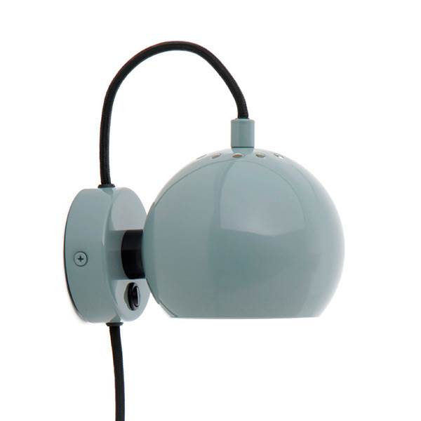 Frandsen Ball væglampe - Glossy mint  : Erling Christensen Møbler