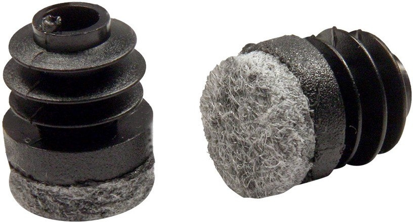 Filtsko til rør Guardian Protection Guardian Ø1,3 cm sort plastik og filt universel pasform støjdæmpende