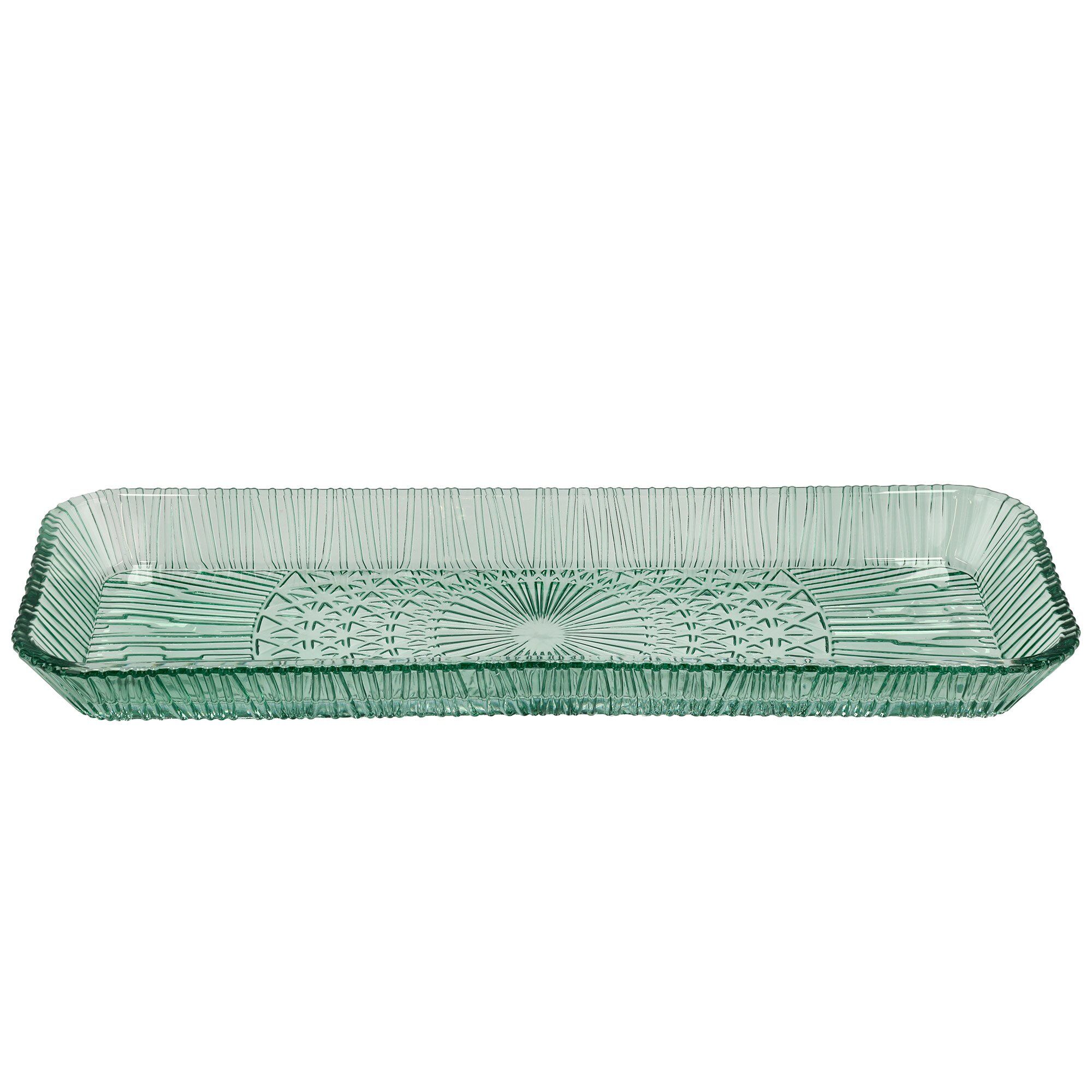Bitz Kusintha Serveringsfad 38 x 14 cm, grøn