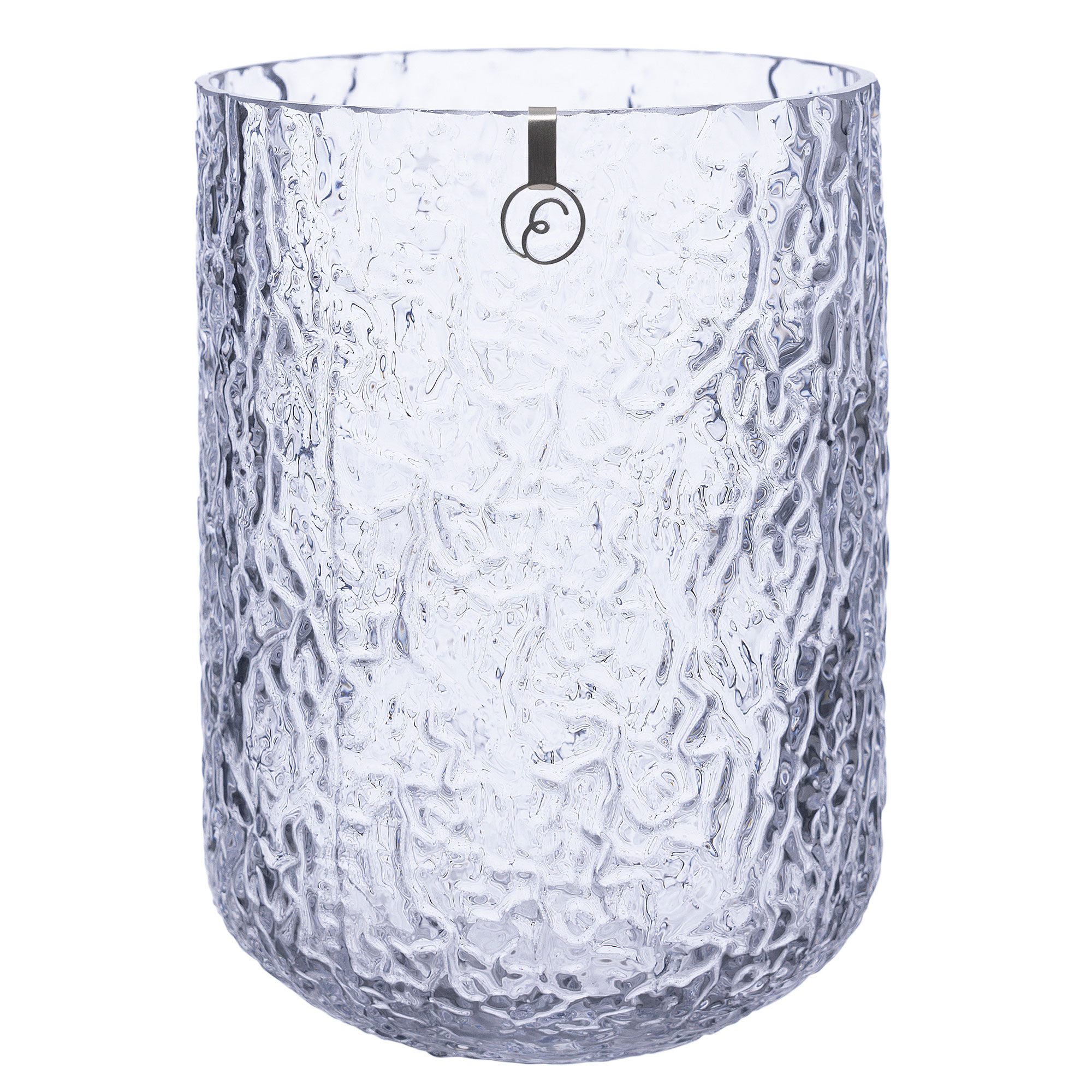 Ernst Glasvase 18 cm, mønstret glas