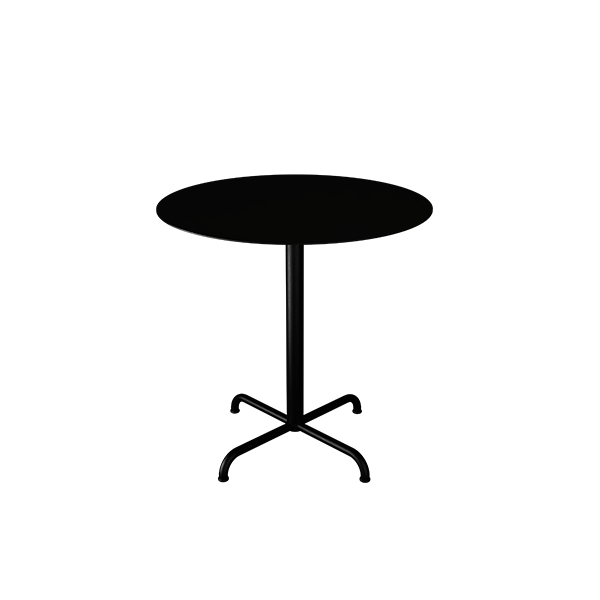 Houe - Pico cafébord med ben - Ø74 cm - Sort  : Erling Christensen Møbler