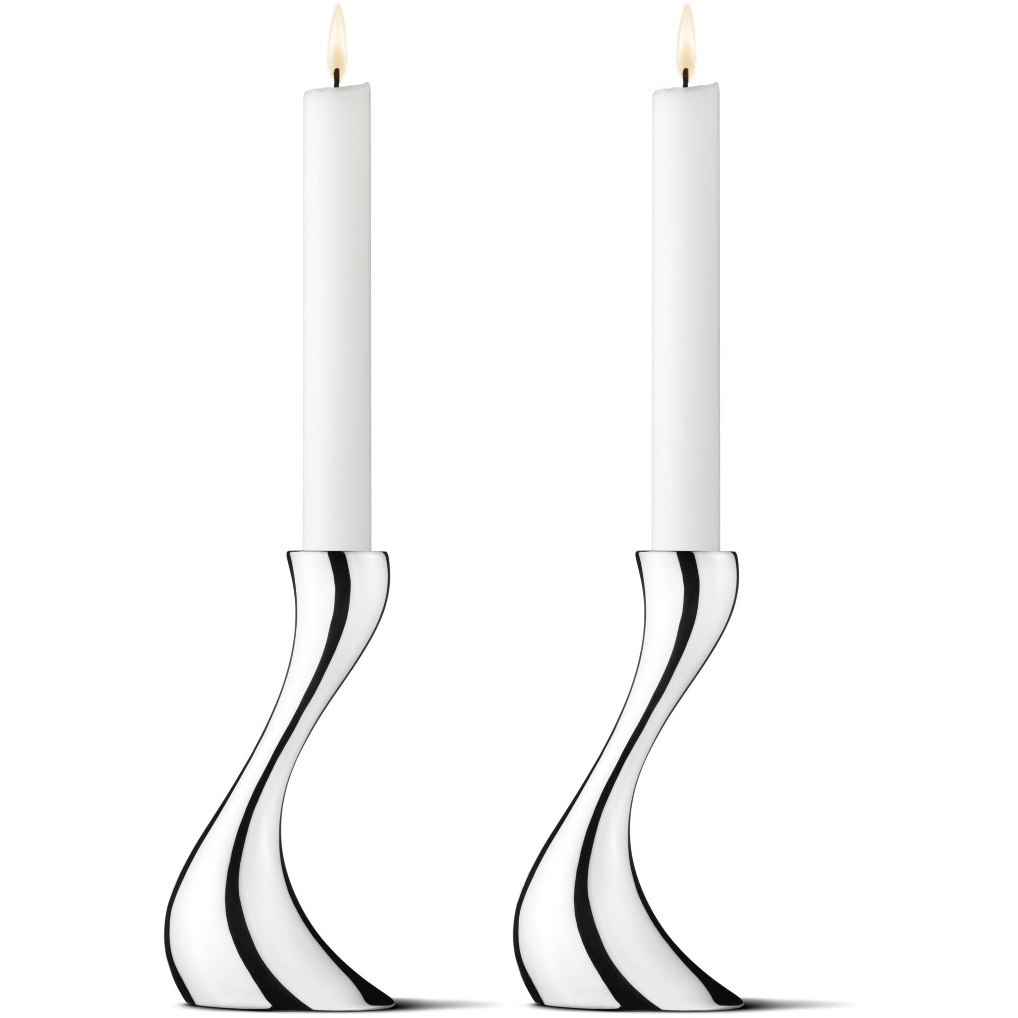 Georg jensen Cobra Lysestage, Lille, 2 stk.