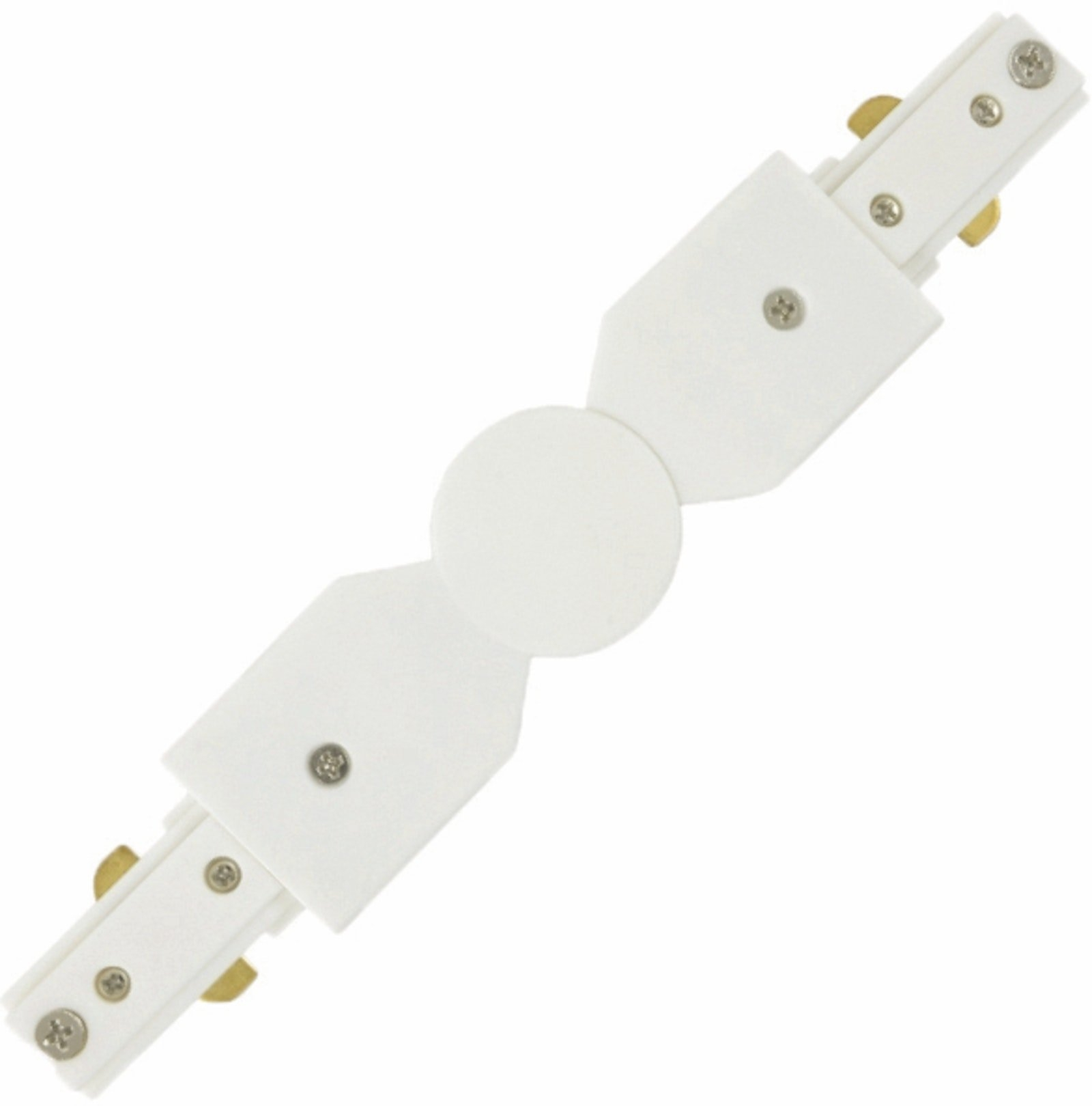 Midtertilslutning til strømskinne Halotrack Halo Design hvid plast 10Ã5 cm