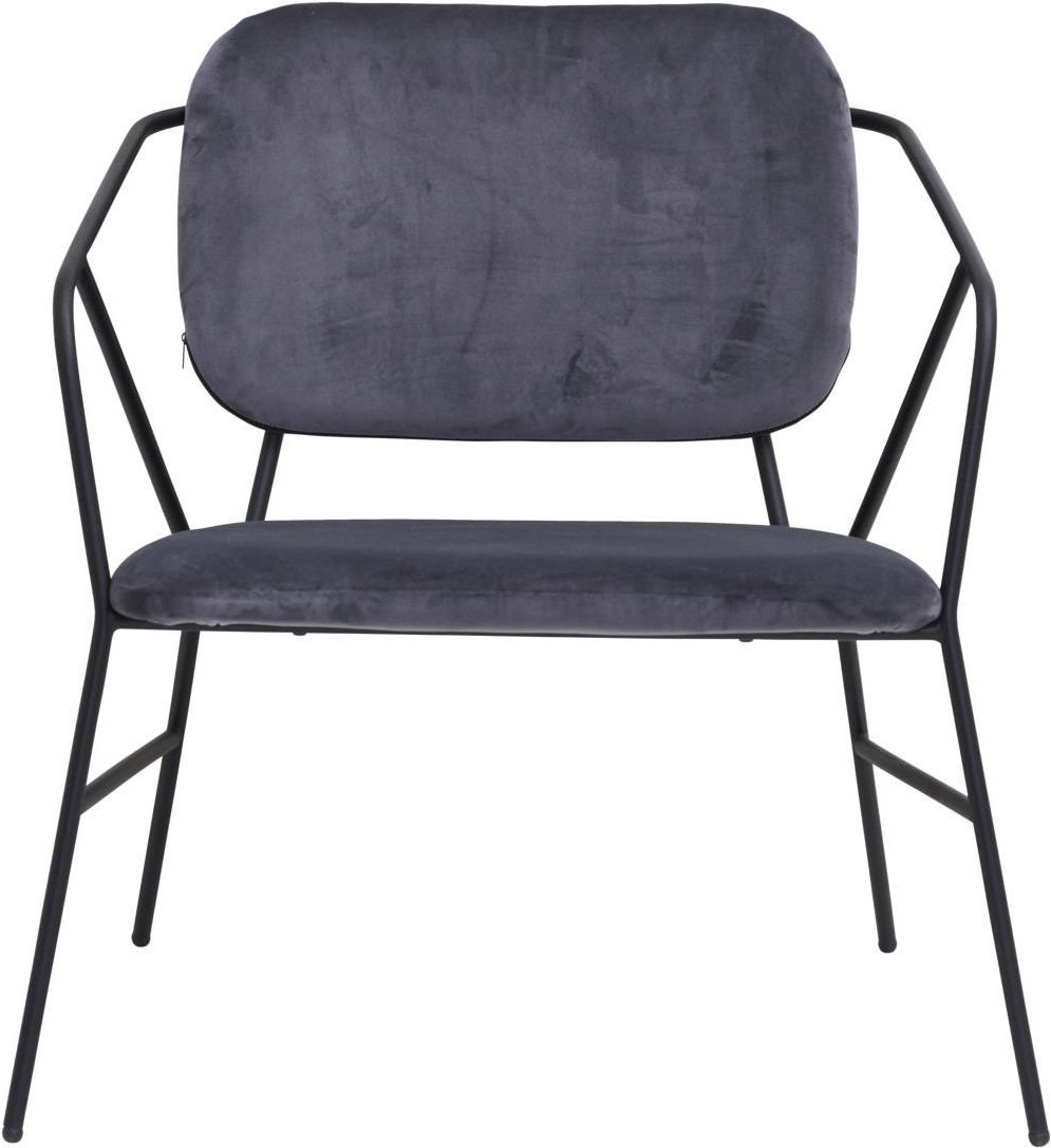 Loungestol House Doctor Klever grå  -  moderne skandinavisk lænestol H75ÃB70ÃD70 cm