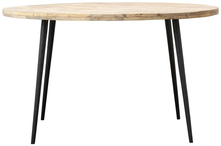 Spisebord House Doctor Club rundt mangotræ/jern Ø130 x H76 cm natur