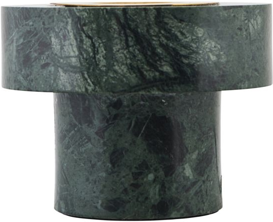 Bordlampe House Doctor Pin grøn marmor Ø13 x H10 cm