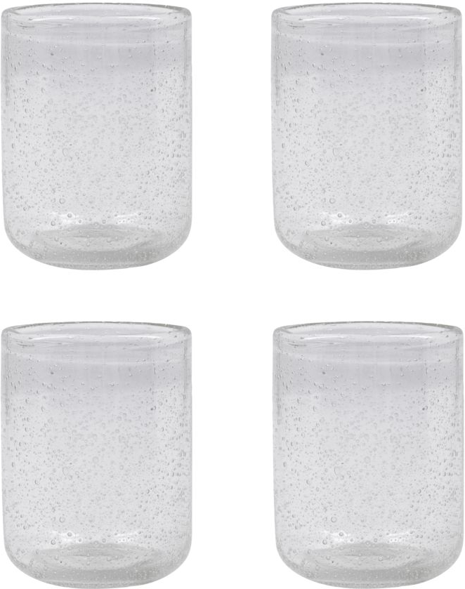 Drikkeglas House Doctor Rich Ø9,5Ã11 cm 4 stk klart glas