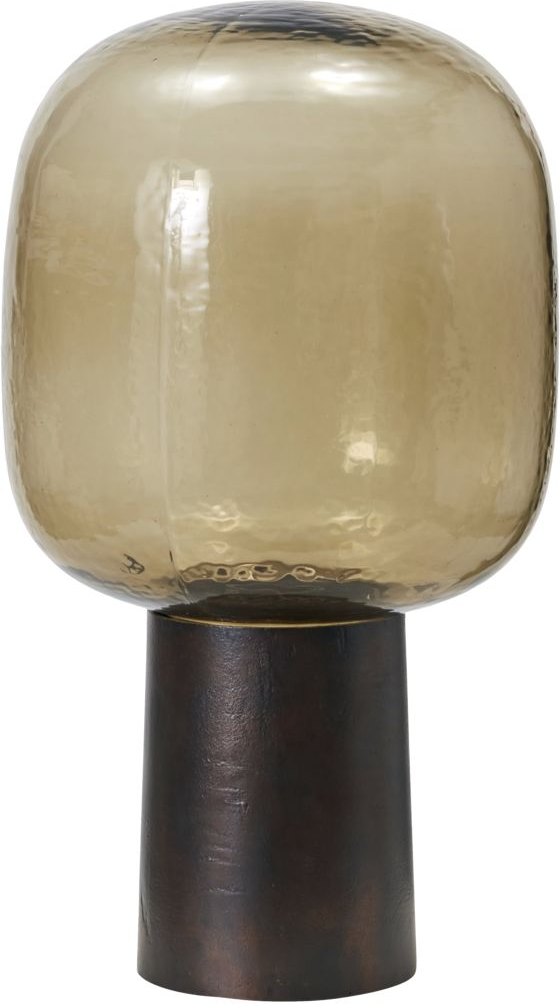 Bordlampe House Doctor Note Ø28 Ã H52 cm bruneret messing glas
