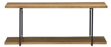 Opbevaringshylde Woods fra House Doctor i mangotræ og jern natur H28ÃB26ÃL70 cm
