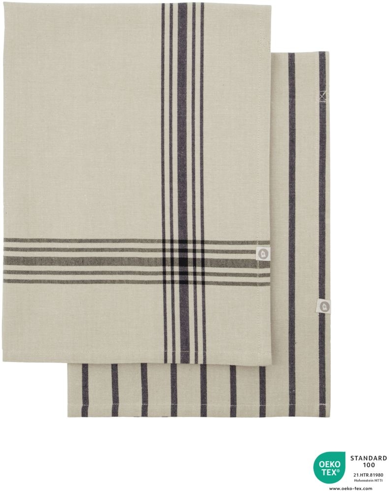 Viskestykke House Doctor Chef køkkenhåndklæde 100% bomuld 55 x 75 cm sort