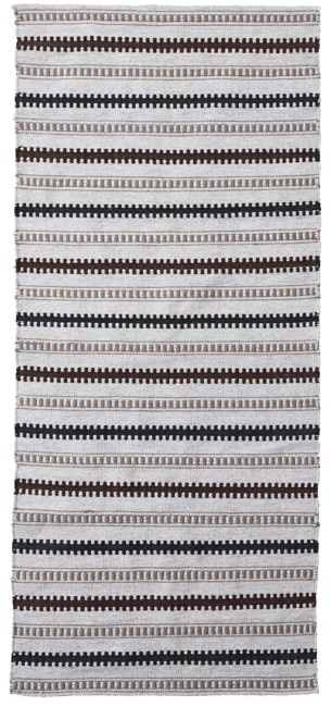 House Doctor Terra gulvtæppe løber 90 x 200 cm lysegrå genanvendt polyester udendørs/indendørs