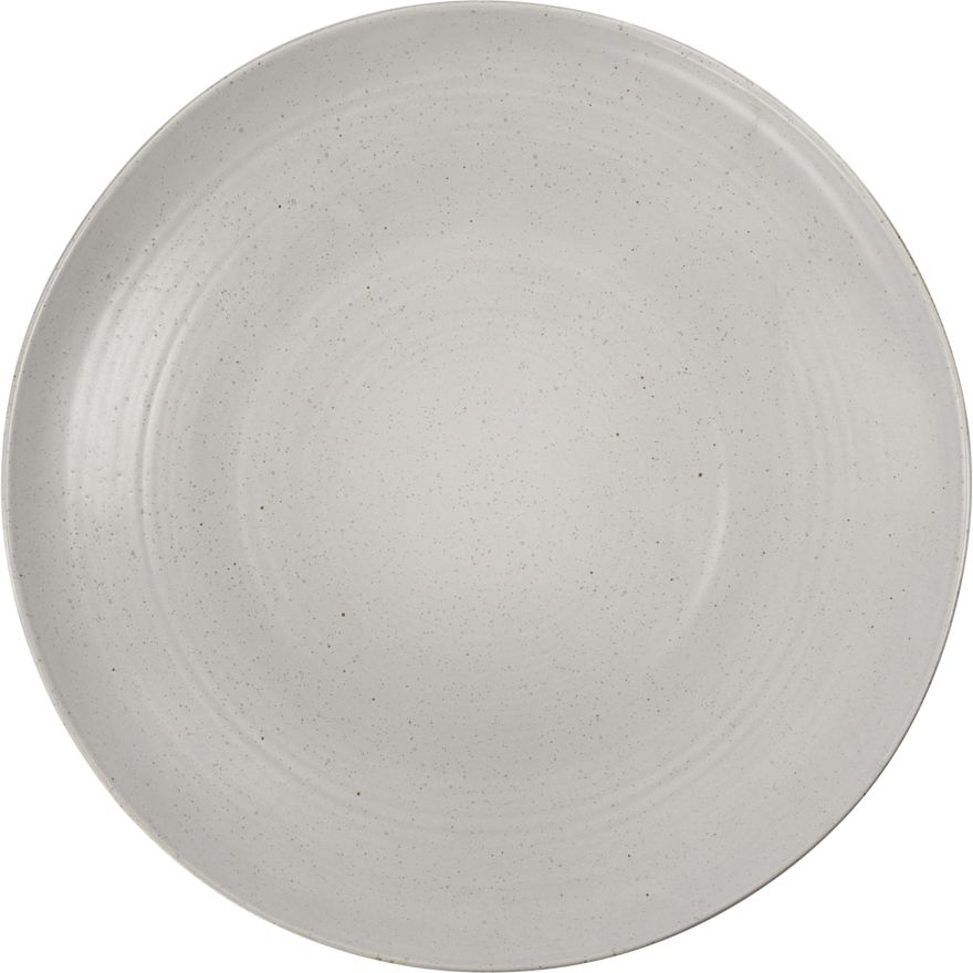 Serveringsfad House Doctor Pion stentøj Ø36 cm grå/hvid minimalistisk borddækning