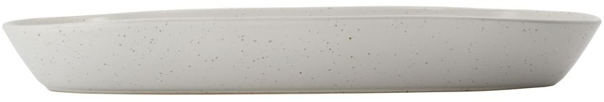 Serveringsfad House Doctor Pion stentøj 38 x 19 cm grå/hvid