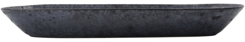 Serveringsfad/serveringsbræt House Doctor Pion i sort stentøj 35 x 11 x 4,5 cm med oxideret glasur