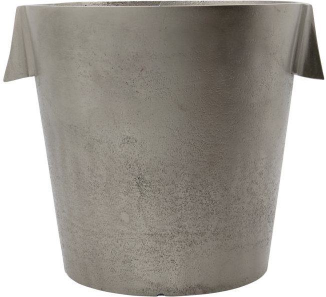 Vinkøler og champagnekøler House Doctor Buck børstet sølv aluminium Ø22ÃH21 cm