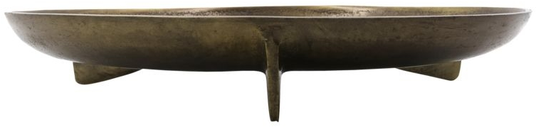 Dekorationsbakke House Doctor Cast Ø38 cm antik messing