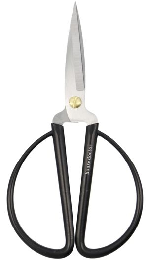 Saks House Doctor Shears 15 cm Sort/Sølv  -  rustfrit stål, ergonomiske håndtag