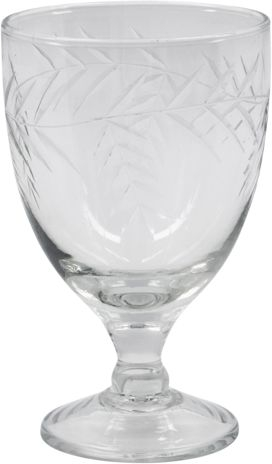 Vinglas House Doctor Crys Ø8ÃH13 cm håndlavet mønster klart glas