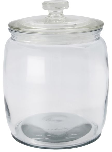 Opbevaringsglas House Doctor Ville Ø15,3 x H19,8 cm klar