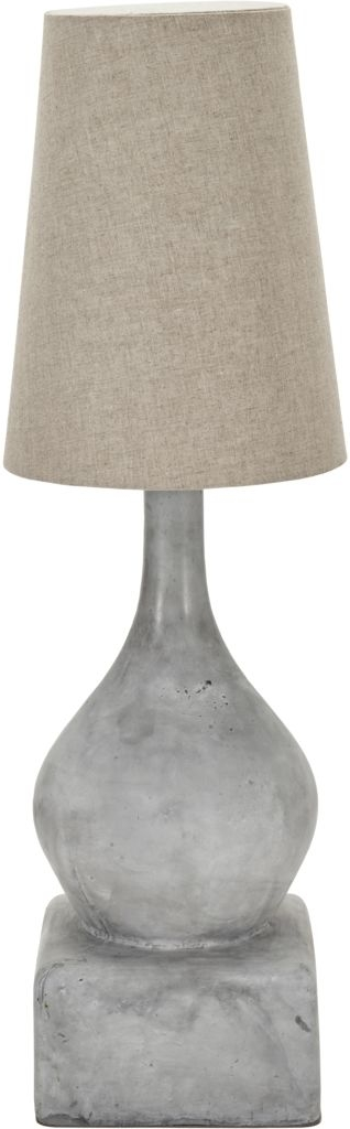 Gulvlampe House Doctor Sage grå fibercement & hør Ø35 x H110 cm E27