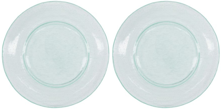 Tallerken Ø27 cm House Doctor Rain glas blågrøn