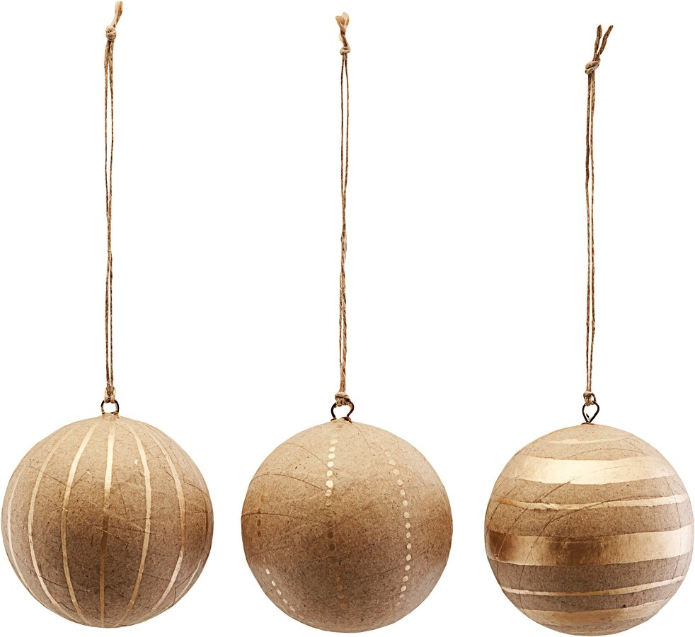 Juleornament House Doctor Craft papir guld Ø8 cm julepynt