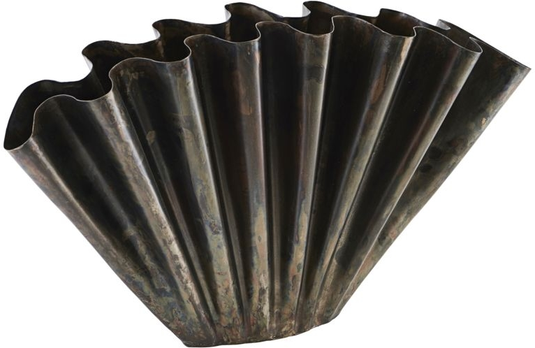 Dekorationsvase House Doctor Flood antik brun jern H30 cm