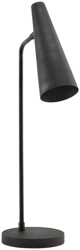 Bordlampe House Doctor Precise mat sort Ø14 x H52 cm jern og messing