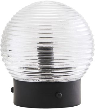 Bordlampe House Doctor Daia i grå glas og metal  -  moderne stemningsbelysning