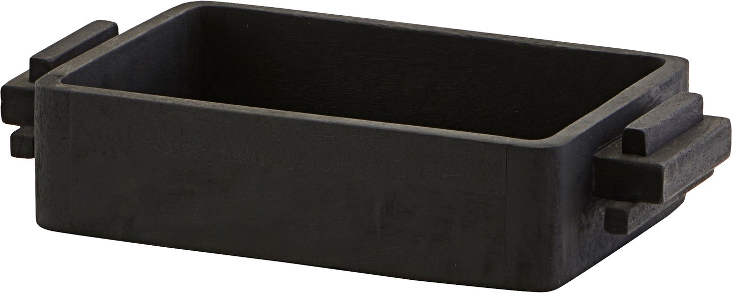 Serveringsbakke House Doctor Block  -  sort mangotræ 29,3Ã16Ã6 cm