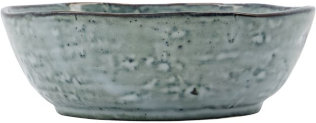 Keramisk serveringsskål House Doctor Rustic grå/blå Ø14 x H4,5 cm