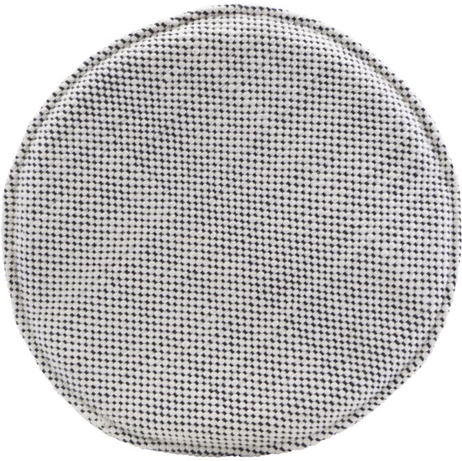Rund siddehynde til stol | House Doctor Cuun Ø35 cm sort/hvid